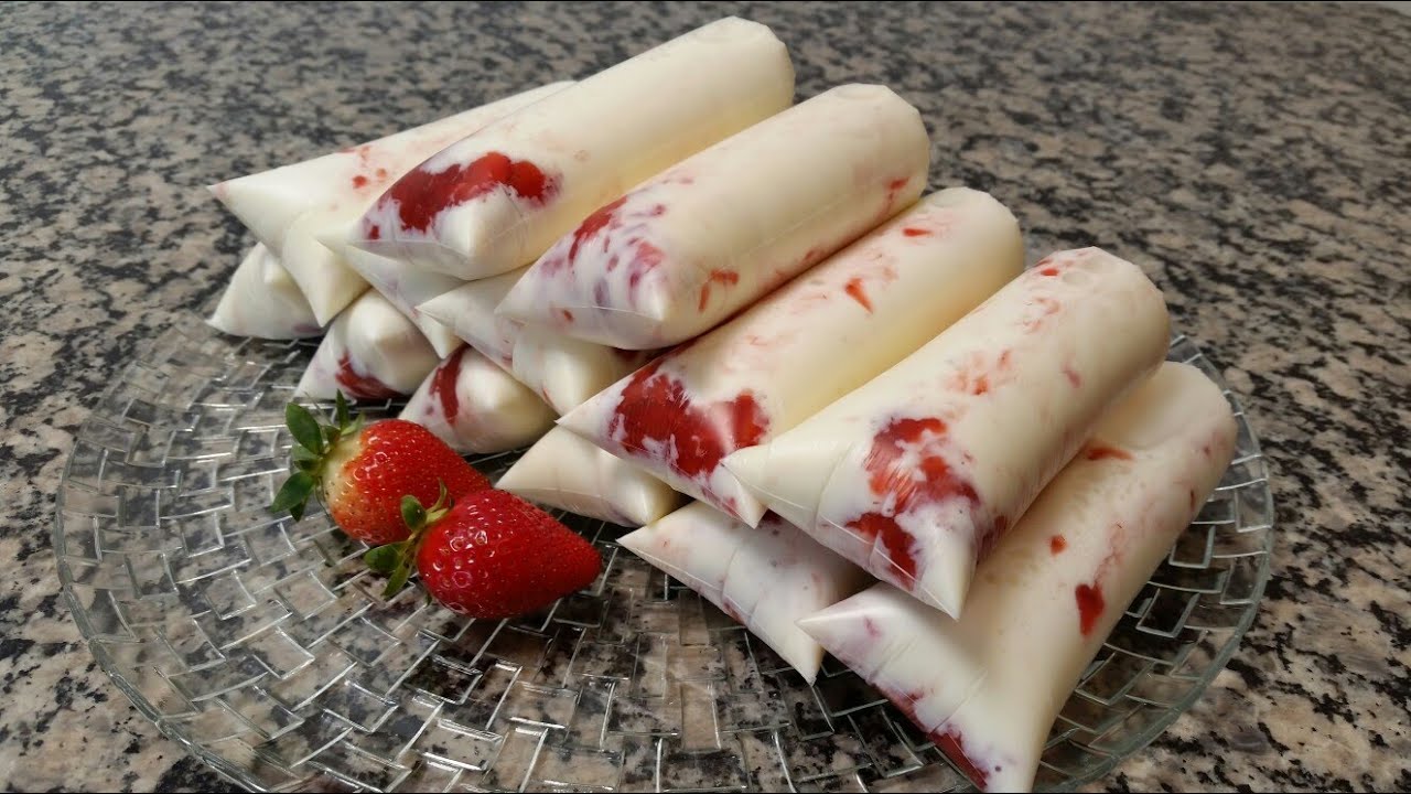 Geladinho de Ninho com Morango