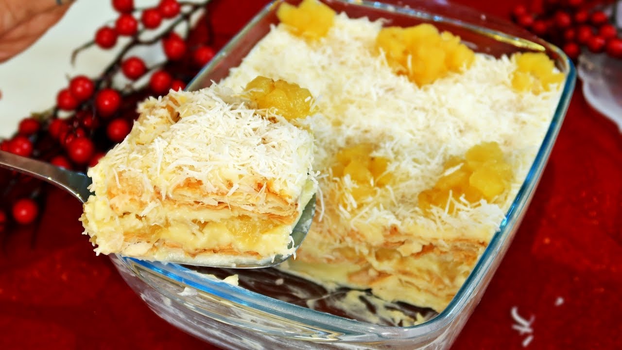 Pavê Gelado de Abacaxi