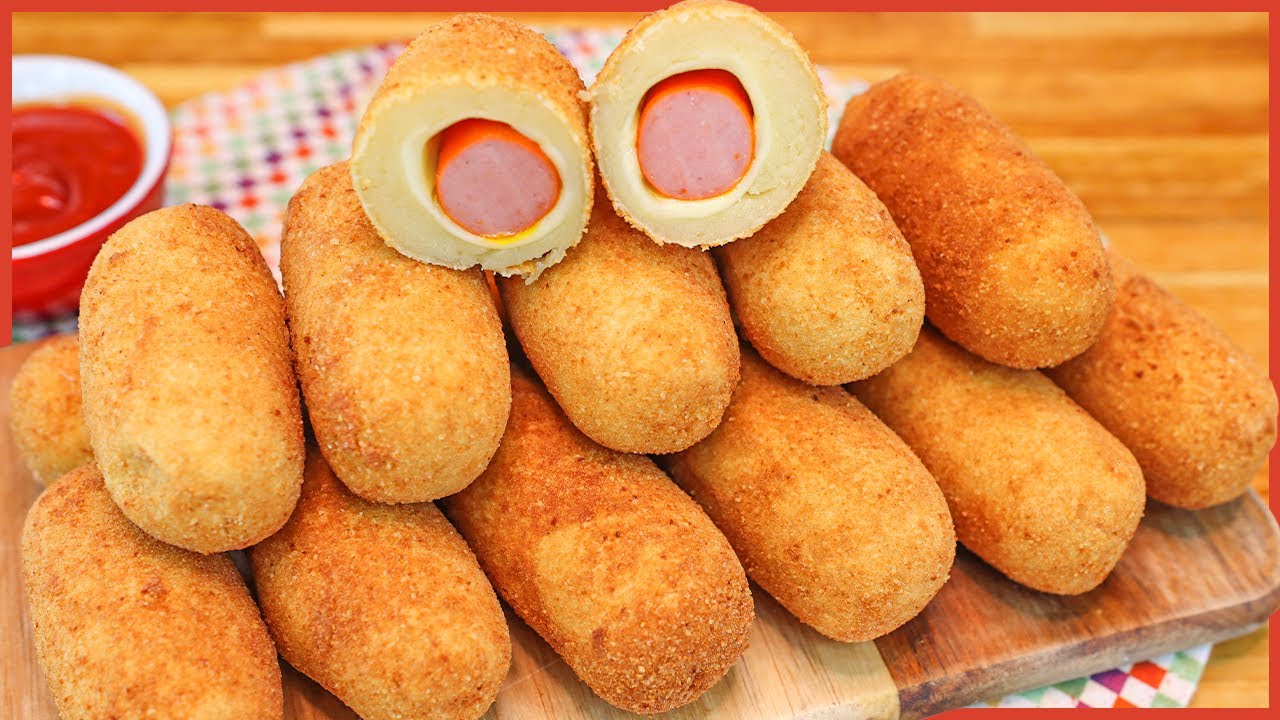 Enroladinho de Salsicha Frito