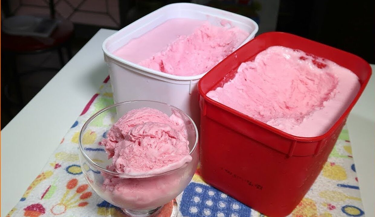 Sorvete de Gelatina